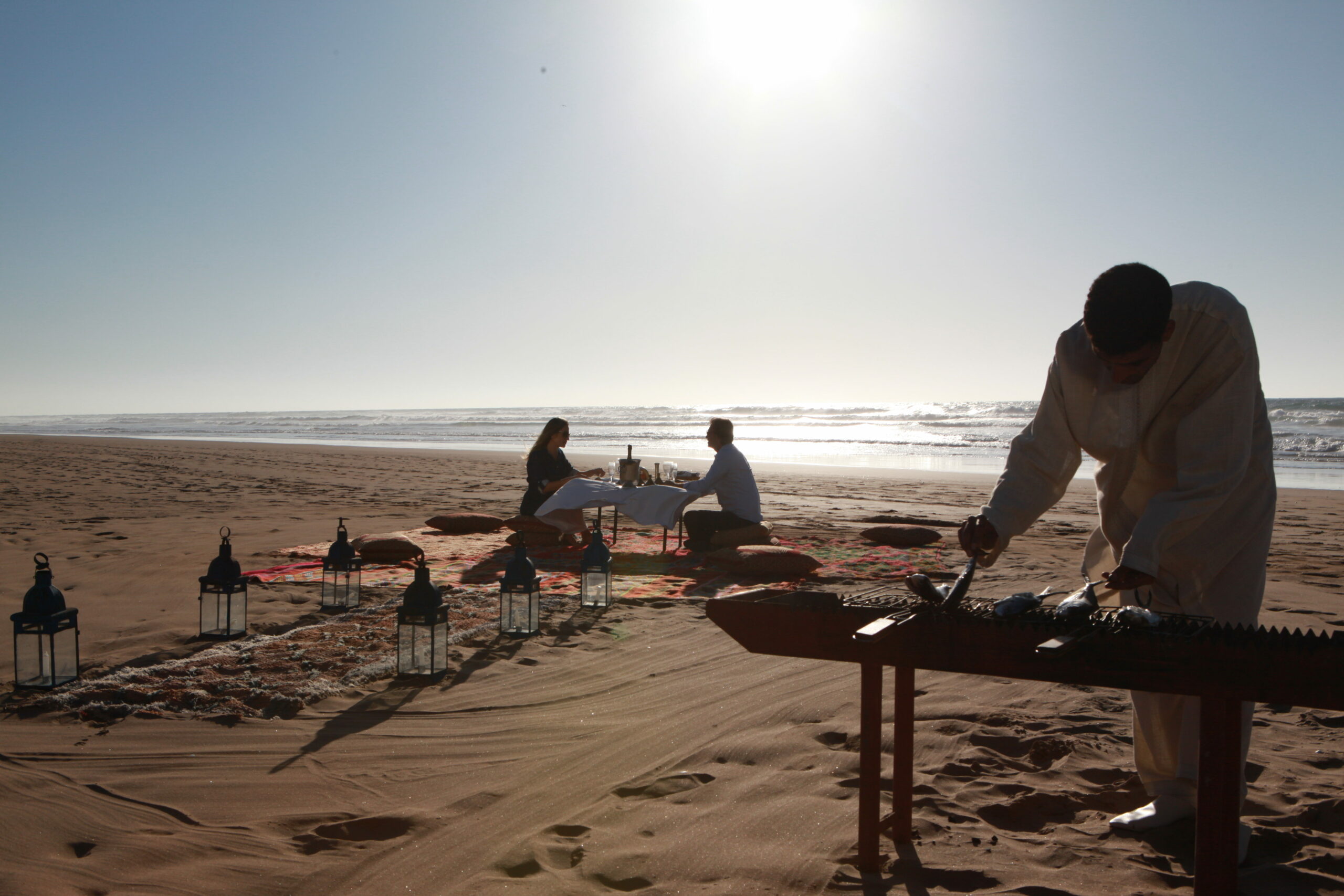 Diner romantique en bord de mer
